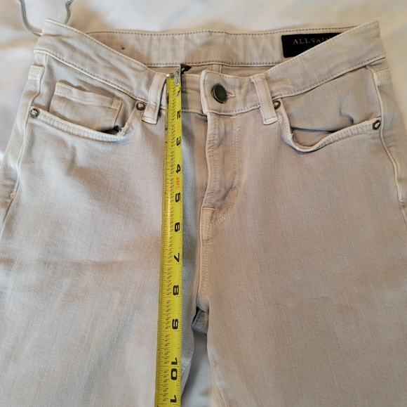 All Saints Jewel Gray Jeans Size 27 - Picture 7 of 10